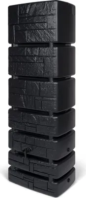 Produktbild von Wassertonne Tower Stone mit Wasserhahn und Füllautomat in Anthrazit, 350 Liter Nutzungsvolumen