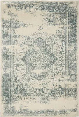 Image de benuta tapis vintage salon Suki Crème/Menthe 200x300 cm tapis de salon chambre doux oriental rectangulaire