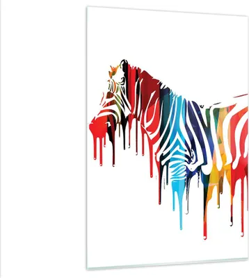 Produktbild von Bilder auf glas - Einteilig - Zebra Detail digital wild - 80x120cm - Glasbilder - Wandbilder - Bilder - Wanddekoration aus Glas - Glas Bilder - Wandbild auf Glas - GPA80x120-3057