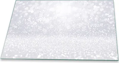 Produktbild von Herdabdeckplatte Glaskeramikfeld Spritzschutz Glas Universal Deko 80x52 Abstrakt Weiß
