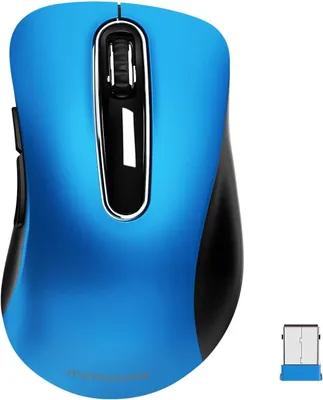 Obrázok produktu pre Bezdrôtová myš 2,4 GHz, prenosná optická myš 1400 DPI s mini USB prijímačom, 5 tlačidlami a batériovou prevádzkou pre notebook, stolný počítač, MacBook