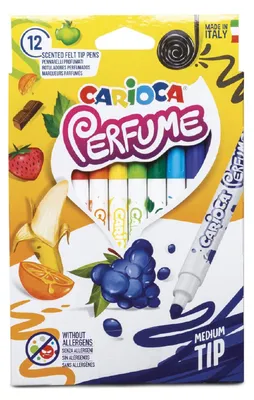 Obrázek produktu pro Carioca Perfume Xplosion, Střední, Vícebarevný, Kuličkový hrot, 1 mm, 4,7 mm, Kulatý