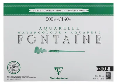 Produktbild von Clairefontaine 975515C, Kunstdruckpapierblock, 300 g/m², 10 Blätter