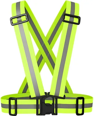 Obrázok produktu pre Reflexná Pásová Vesta Zelená/Sivá - Bezpečnosť na Cestách KP39228