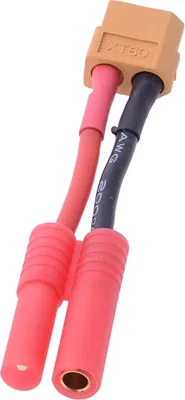 Immagine prodotto di Connettore XT60 femmina a HXT 4 mm con spina e adattatore