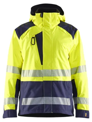 Produktbild von Blakläder High Vis Shell Jacke 4435, Farbe:High Vis Gelb/Marineblau, Größe:XS