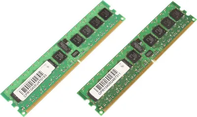 Zdjęcie produktu dla CoreParts MMC0005/2048, 2 GB, 2 x 1 GB, DDR2, 400 MHz, Zielony