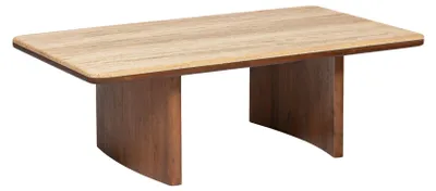 Produktbild von Couchtisch aus Travertin mit rechteckiger Tischplatte