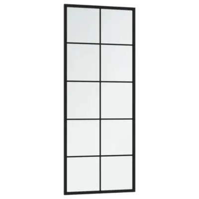Produktbild von vidaXL Wandspiegel 2 Stk. Schwarz 100x40 cm Metall
