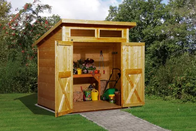 Produktbild von Gartenhaus weka 325 A inkl. Fußboden 222 x 237 cm lasiert