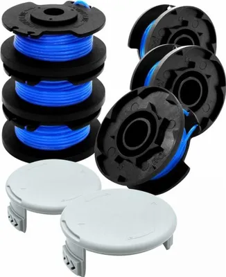 Produktbild von Set 6+2 für Ryobi Spule AC14RL3A/Spulendeckel AC14HCA, Mähkopfspule, Mähschnur
