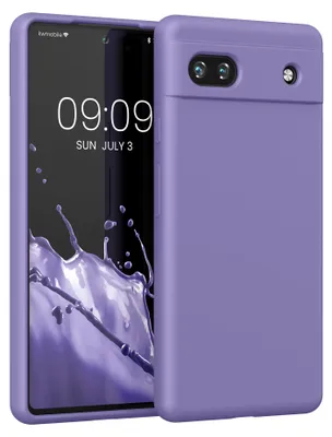 Produktbild von kwmobile Handyhülle für Google Pixel 6a Hülle, für Pixel 6a Case - Hülle Silikon - kabelloses Laden - Veilchen Lila