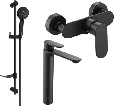 Produktbild von Mexen Milo DF40 Brausegarnitur, Schwarz - 71314DF40-70