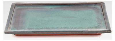 Produktbild von Bonsai - Eckiger Untersetzer 23,5 x 14 cm, grün