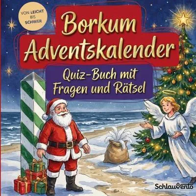 Produktbild von Borkum-Adventskalender: Quiz-Buch mit Fragen und Rätsel