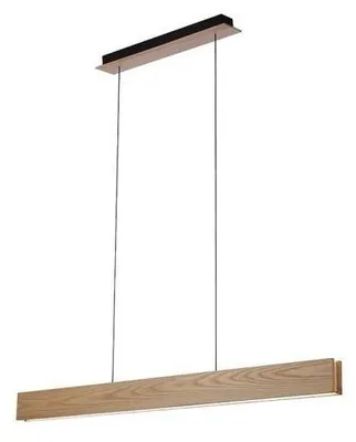 Zdjęcie produktu dla Drewniana lampa wisząca Laria listwa LED 50W 3000k ekologiczna