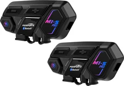 Obrázek produktu pro Motocyklová sluchátka – 2 kusy – Bluetooth 5.0 – komunikační systém