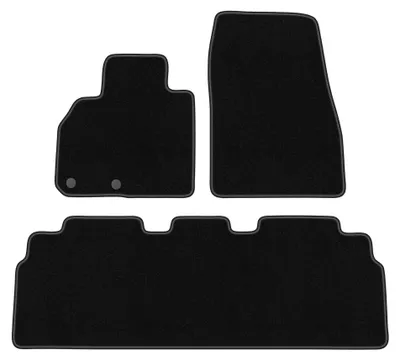 Productafbeelding van Velours automatten voor Renault Espace vanaf 2015 – 3-delig, zwart, op maat – Wielganizator BASIC