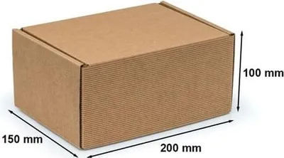 Zdjęcie produktu dla Pudełko Karbowane Ozdobne Na Prezent 200x150x100mm F427