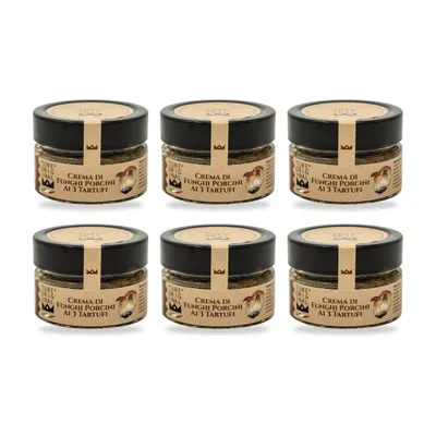 Produktbild von TubeORIGINAL Steinpilzcreme mit drei Trüffelsorten 5 % – 6er-Pack (6 × 80 g)
