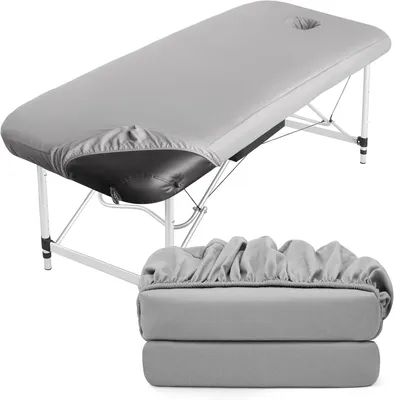 Imagen del producto de 2 fundas para sillón de masaje, lavables, transpirables, de 70 x 190 x 12 cm
