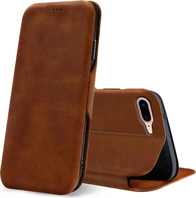 Immagine prodotto di Custodia a conchiglia per Apple iPhone 7 Plus / 8 Plus Custodia a libro Custodia per cellulare con slot per schede Copertura protettiva premium