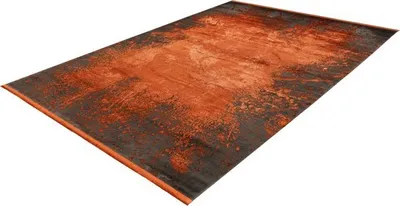 Produktbild von Pierre Cardin Elysée Lalee- Vintage - Super soft - Shinny - Acryl Viskose - Teppich - Hotel Chic - Design Teppich schön - moderner Designer Teppich - 80x150- Terra schwarz