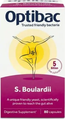 Zdjęcie produktu dla Saccharomyces Boulardii (probiotyki na biegunkę) 80 kapsułek