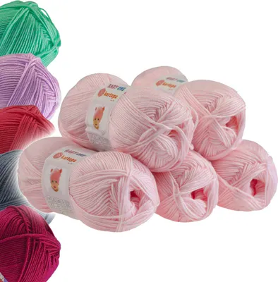 Produktbild von 5 x 100g Strickgarn Kartopu BABY ONE Antipilling Babywolle Babygarn, Farbwahl