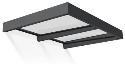 Produktbild von Palram - Canopia Metall Vordach Sophia Clear XL 1914 Anthrazit 192x140x17 cm