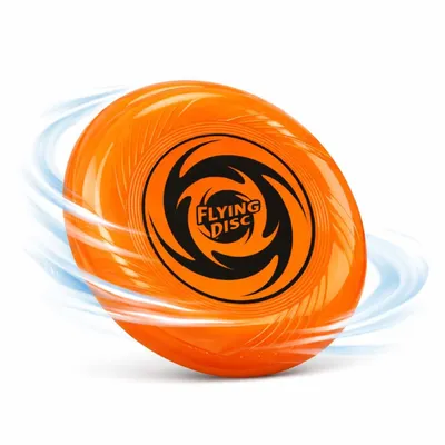 Produktbild von Frisbee Wurfscheibe für Kinder & Erwachsene – Wurfring als Garten-, Strand- & Outdoor-Spielzeug (Orange)