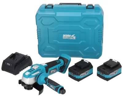 Produktbild von DEDRA Werkzeug-Set im Koffer 18V, universelle Ø 115-125mm Stark Winkelschleifer,