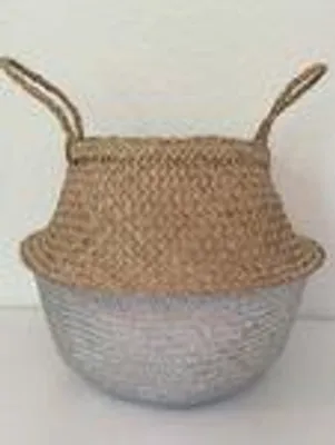Image de Panier en algues marines, panier tressé, panier de courses, sac de courses, rangement, "Nouveau design"