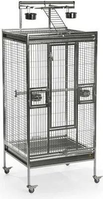 Produktbild von Prevue Pet - Play Top Medium - Edelstahlkäfig für mittelgroße Papageien