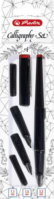 Produktbild von Herlitz Kalligraphie Set 5-teilig schwarz
