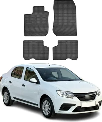 Produktbild von 2012-2024 Dacia Logan Fußmatten Gummi Schwarz 4 tlg