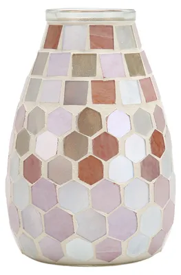 Productafbeelding van Mozaïekglasvaas, bloempot, decoratieve kandelaar voor woonkamer, slaapkamer, decoratie