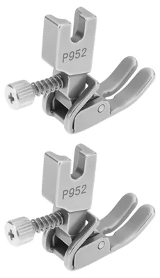 Nähfuß-Set, 2 Stück, Stahl, für Einnadel-Industrienähmaschinen, silber
