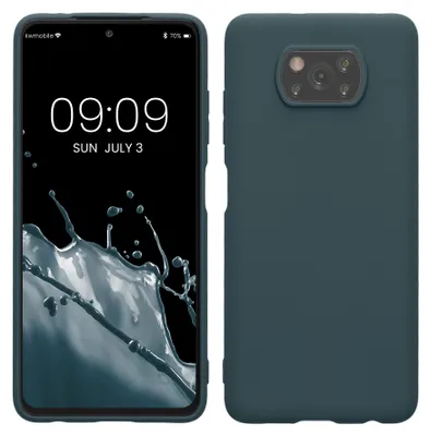 Produktbild von kwmobile Handyhülle für Xiaomi Poco X3 NFC / Poco X3 Pro Hülle - TPU Case - Kabelloses Laden - Schutzhülle Cover in Dunkler Schiefer