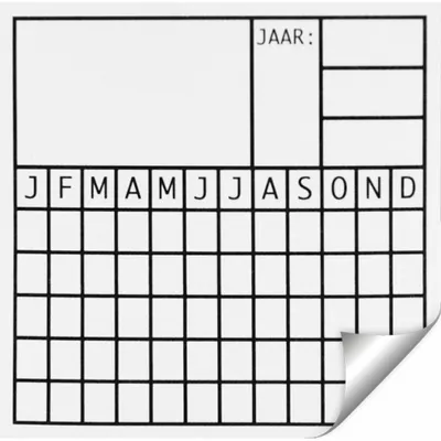 Productafbeelding van Sticker: "Datum"
