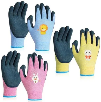 Produktbild von Kinderlatexhandschuhen-Set 3er 8-12 Jahre | DIY, Haushalt, Malen, Gartenarbeit