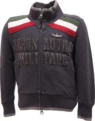 Productafbeelding van 0481R Blauwe hoodie voor kinderen, merk AERONAUTICA MILITARE. Hoodies, truien, kinderkleding, sweatshirts
