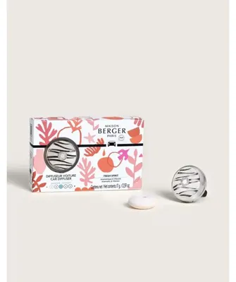 Productafbeelding van Diffuser voor de auto, Summer, met geurkaarsje, Fresh Spirit, Maison Berger Paris