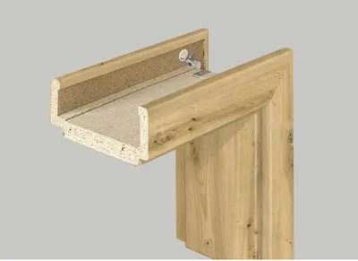 Produktbild von Pertura Komplettzarge CPL Eiche Astig 198,5x73,5x20 cm Links