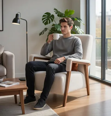 Produktbild von Bequemes Sessel für moderne Wohnzimmer und elegantes Design