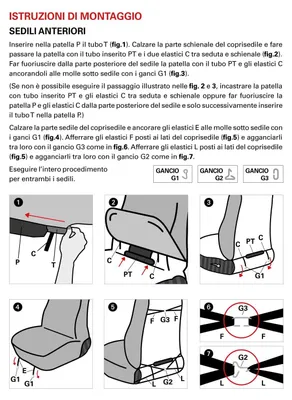 Obrázok produktu pre CO.RA. Sada poťahov sedadiel – predné sedadlá, textil, bavlna, červená a čierna, pre SMART FORTWO Coupe (451), FORTWO Coupe (453), FORTWO Cabrio (451)