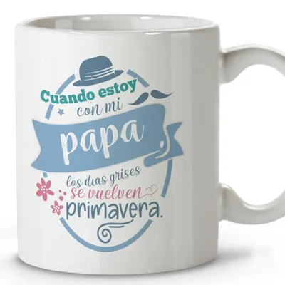 Keramikbecher Papa 330 ml, Geschenkbox, Vätertag