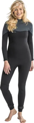 Image de Jobe Aspen 4/3 mm Combinaison taille L Full Wetsuit Backzip Combinaison de surf Sports aquatiques Femme black dark grey