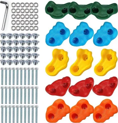 Obrázek produktu pro Barevné lezecké chyty, nosnost 200 kg, pro lezecké věže