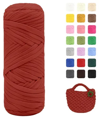 Obrázok produktu pre Priadza na pletenie a háčkovanie, 200 g, farba: sýto červená, materiál: polyester, dĺžka: 75 metrov